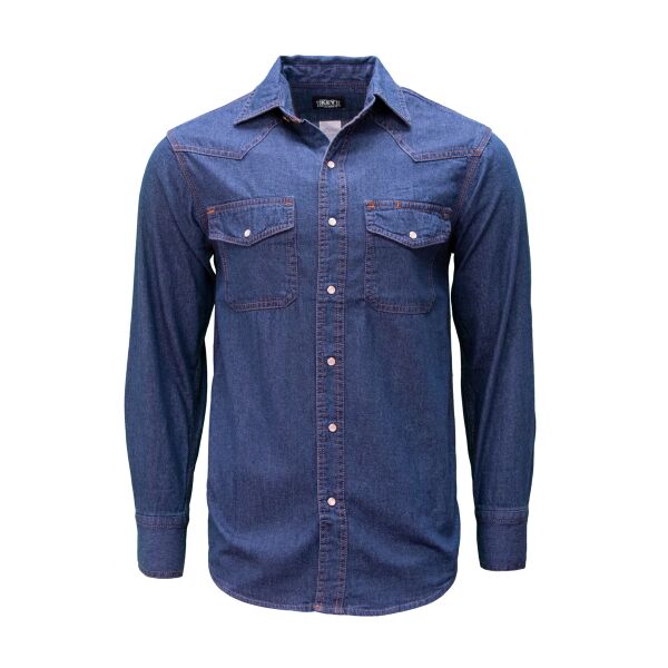 Key Long Sleeve Denim Western Shirt 541 Long Sleeve Denim Western Shirt Thumbnail