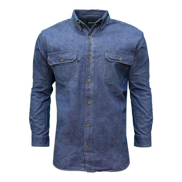 Key Premium Long Sleeve Denim Shirt 542 Premium Long Sleeve Denim Shirt Thumbnail